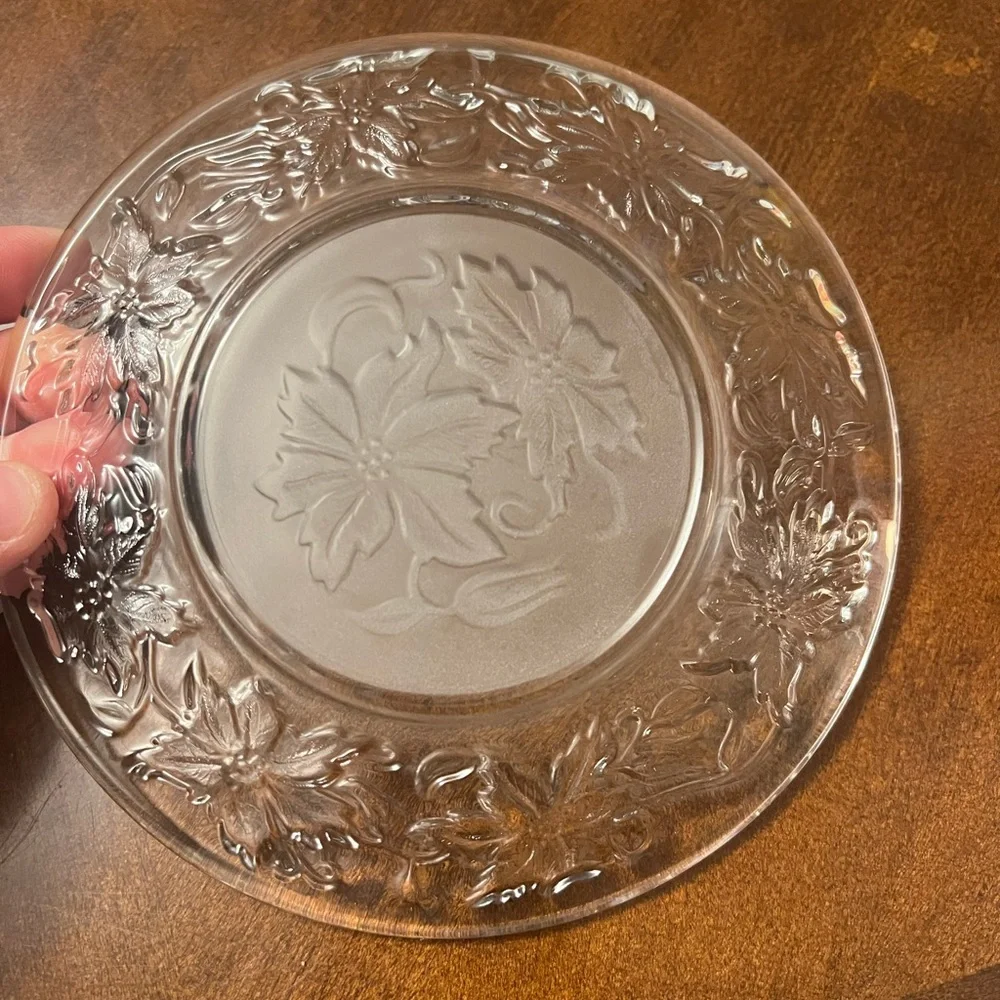 Princess house salad/dessert crystal plates - Picture 2 of 2